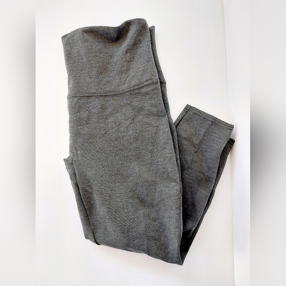 Grey Ponte Slimming Leggings Ankle Length 1X Petite Spanx Style #20262Q‎